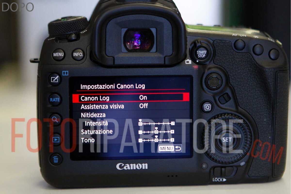 Aggiornamento Canon Log C-log 5D Mark IV