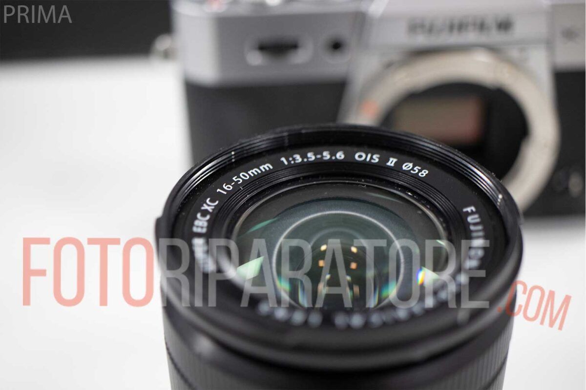 Fujifilm 16-50mm F3.5-5.6 OIS attacco rotto - Sostituzione Attacco e Flat