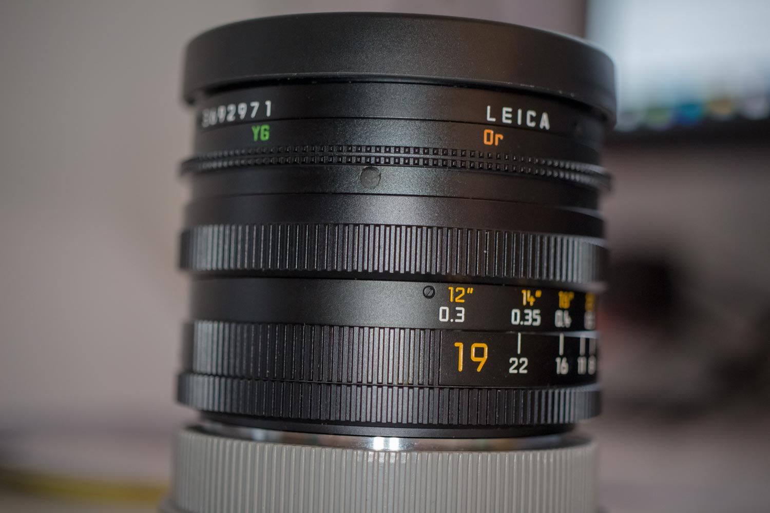 Leica R 19mm 2.8 V2 vignettatura immagine: sistema filtri interno sostituito