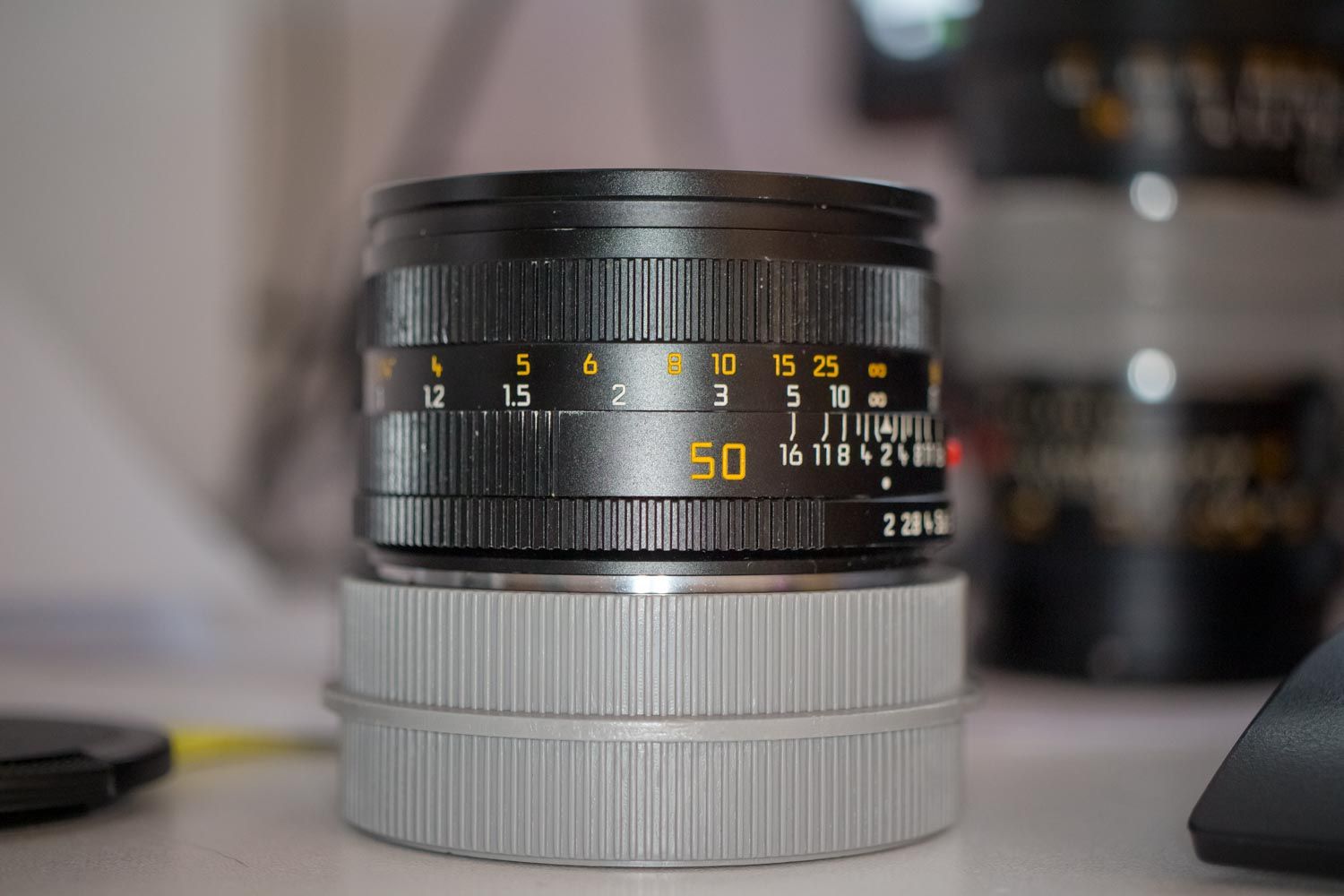 Leica R 50mm 2.0 ghiera rigida e polvere interna