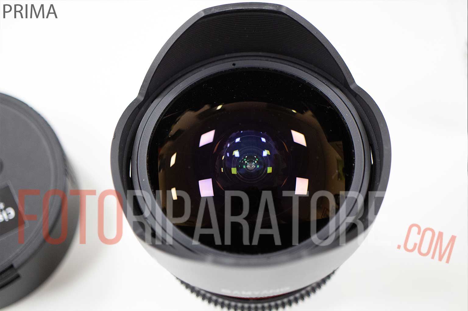 Samyang 8mm messa a fuoco errata – Taratura