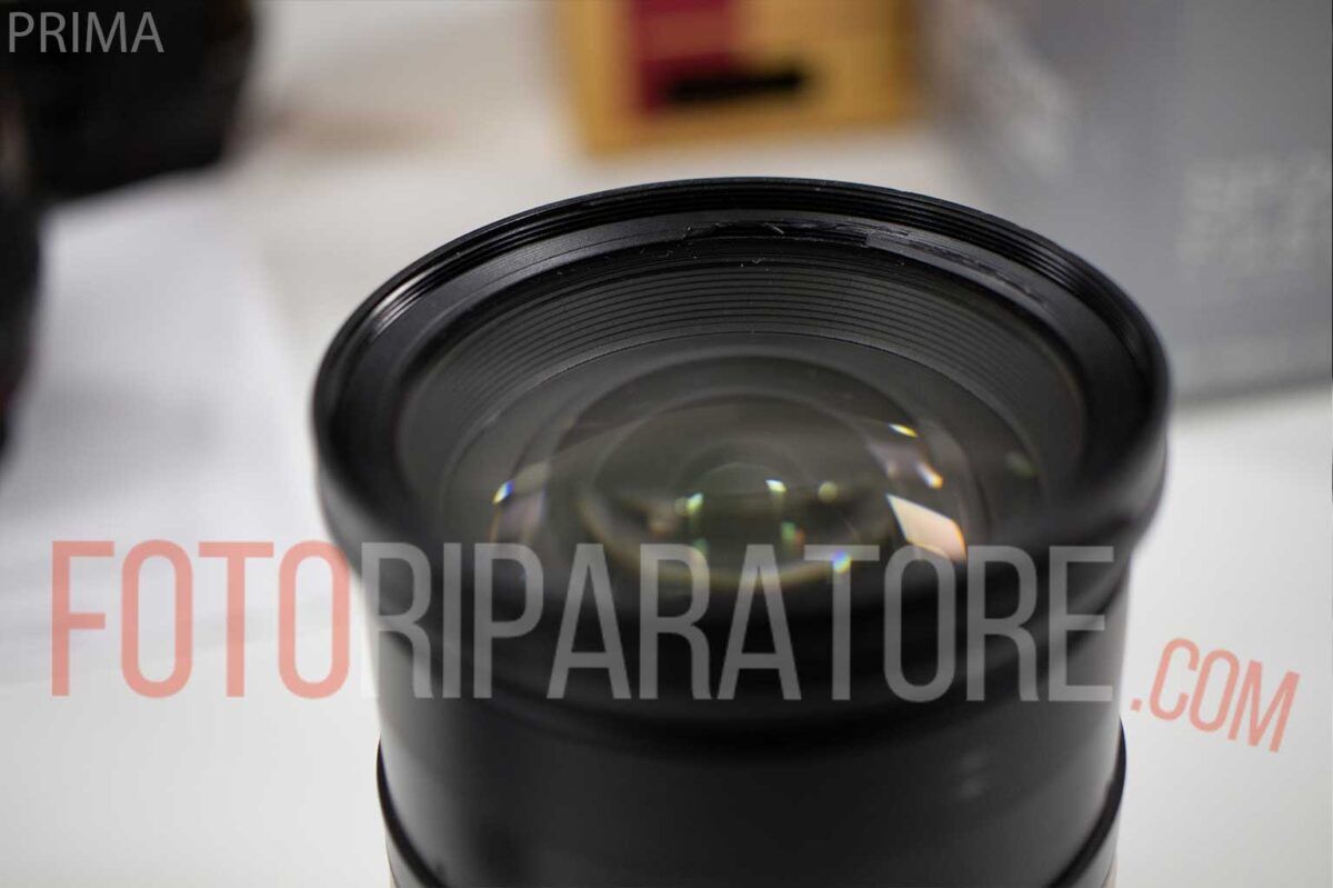 Riparazione Tamron 24-70 con zoom bloccato attacco Nikon