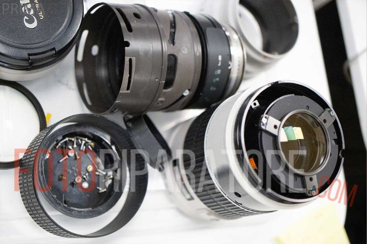 Ripristino Coating danneggiato Canon 70-200mm 2.8 L USM