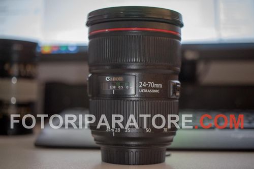Canon 24-70 2.8 L USM II lente graffiata
