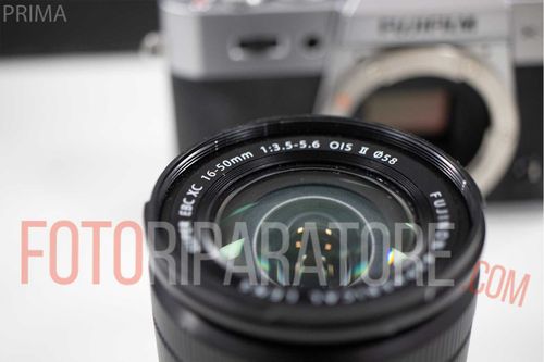 Fujifilm 16-50mm F3.5-5.6 OIS attacco rotto – Sostituzione Attacco e Flat di comunicazione