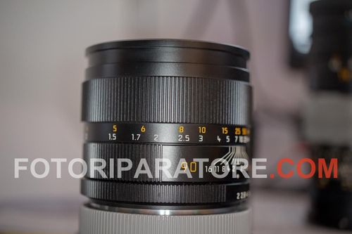 Leica R 90mm 2.0 muffe e polvere interna: pulizia e passaggio camera UV