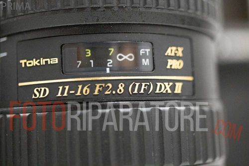 Tokina 11-16mm 2.8 non comunica con la macchina