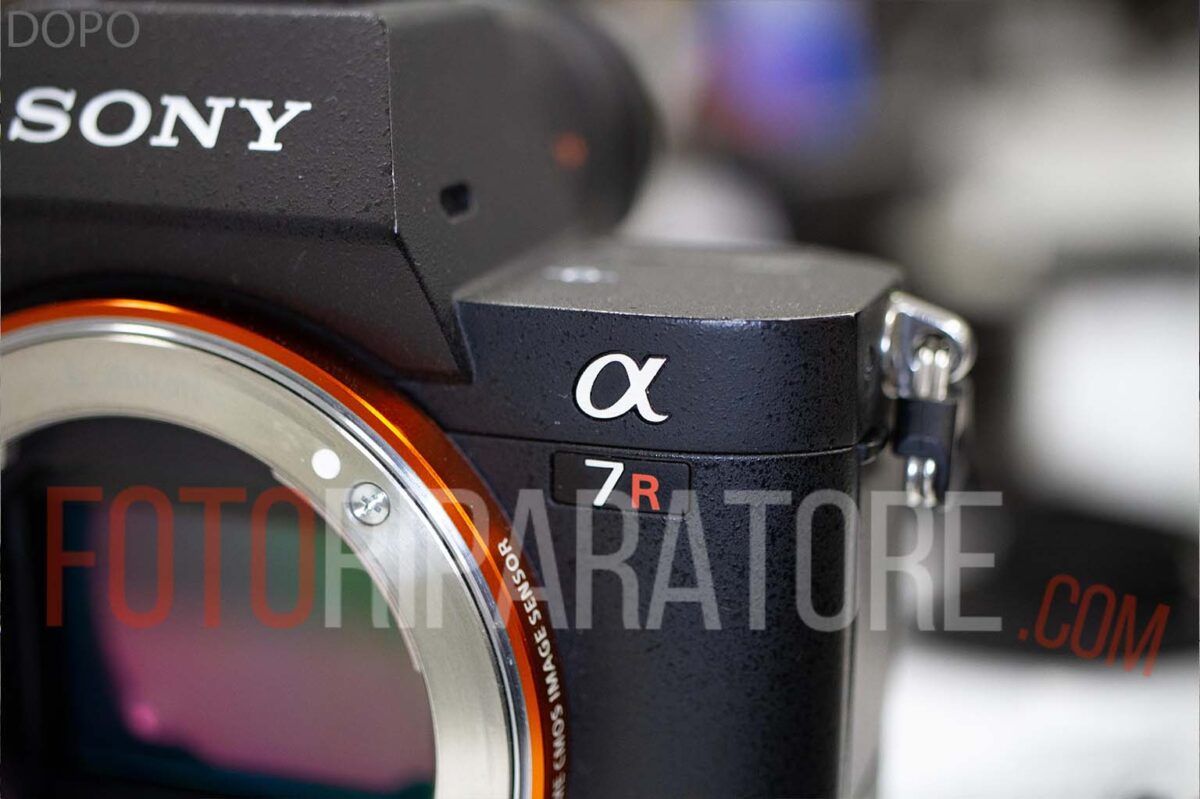 Sostituzione otturatore Sony A7r Mark ii